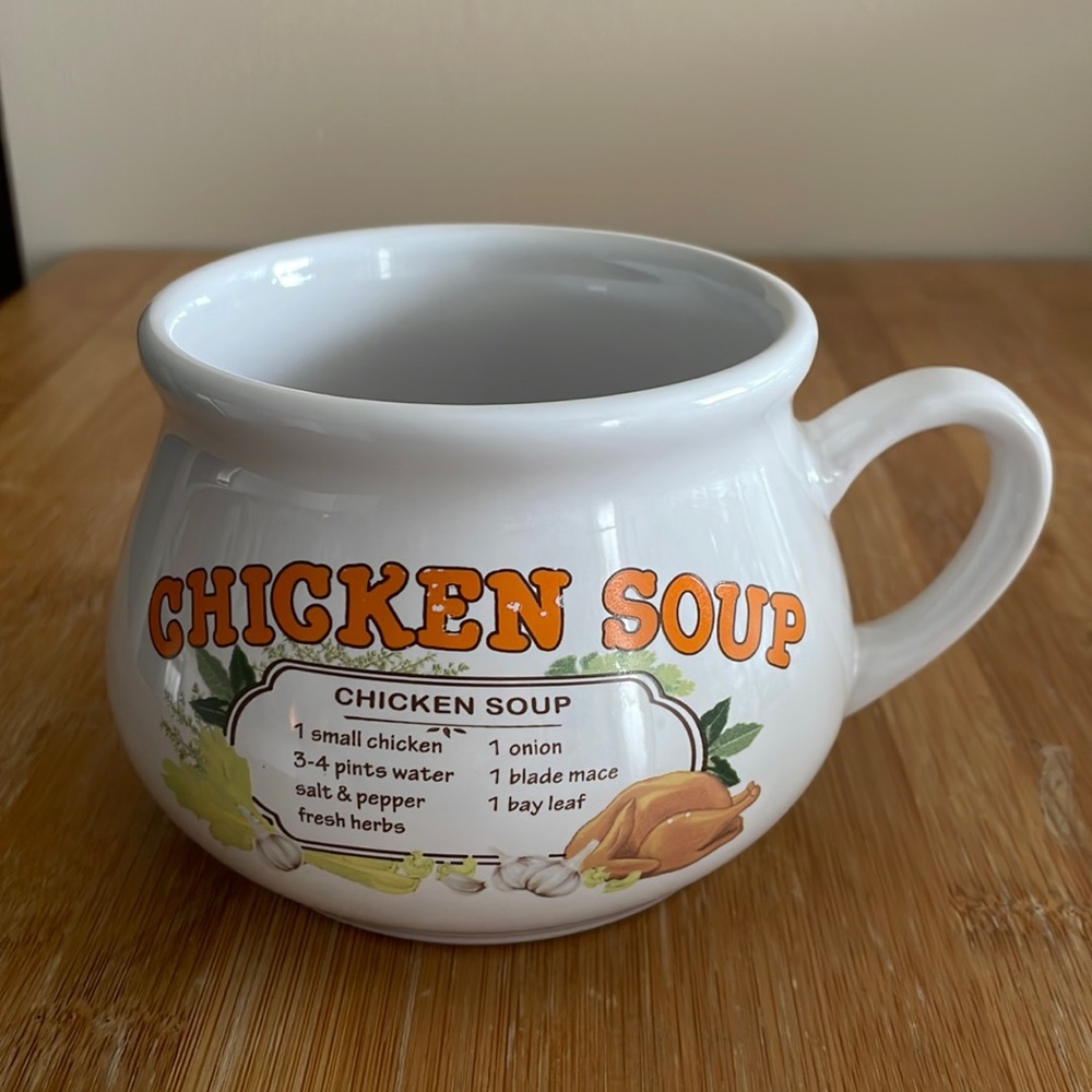 🍵 Vintage Dat’l Do-it Chicken Soup Mug – Farmhouse Charm
